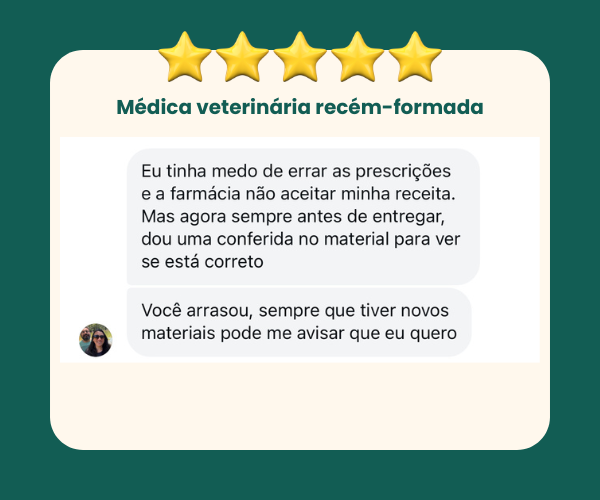 Médica veterinária recém-formada